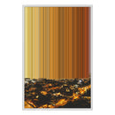 24×34" Metallic Float Frame Canvas - White Frame variant