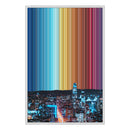 24×34" Metallic Float Frame Canvas - White Frame variant