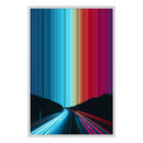 24×34" Metallic Float Frame Canvas - White Frame variant