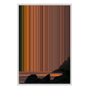 24×34" Metallic Float Frame Canvas - White Frame variant