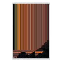 24×34" Metallic Float Frame Canvas - White Frame variant