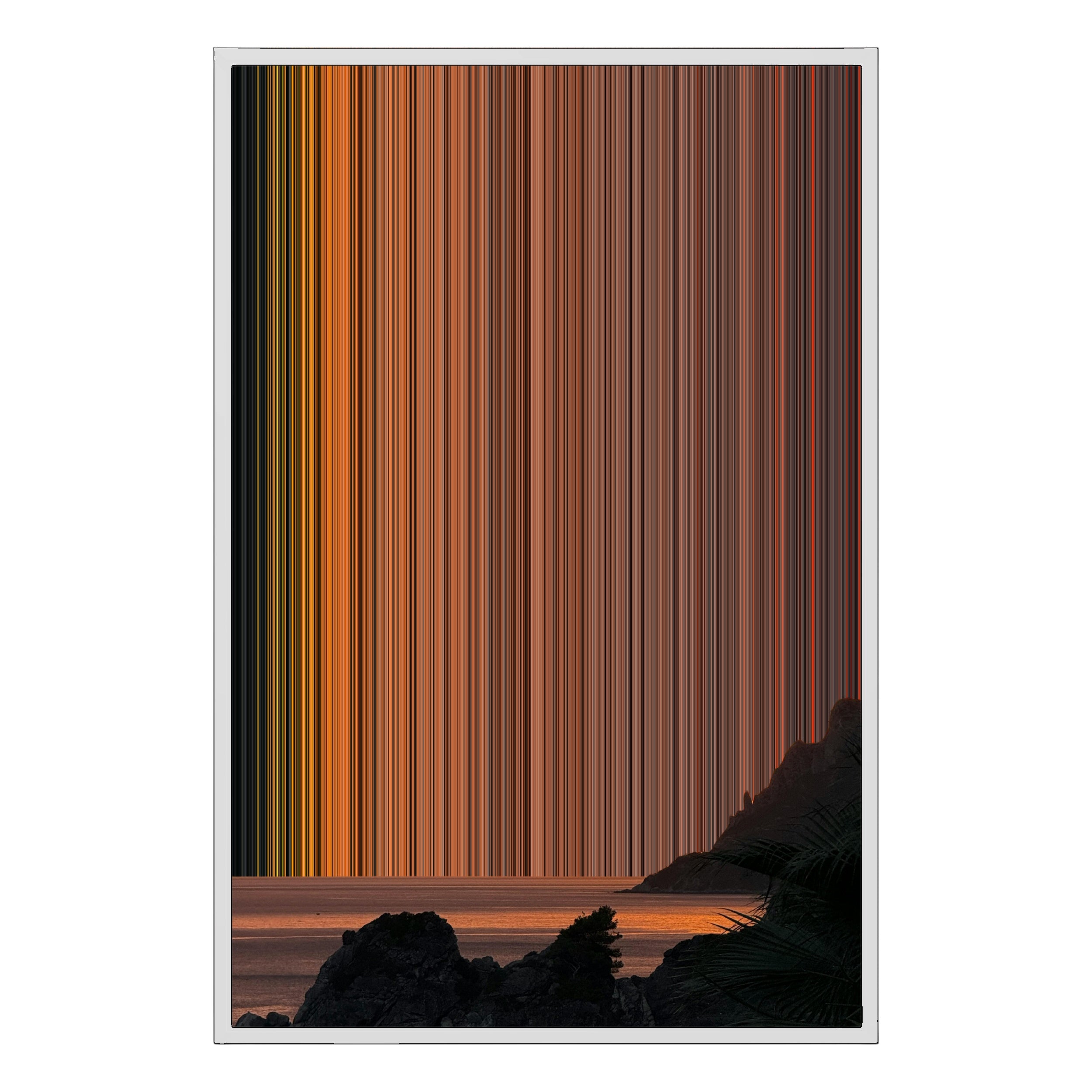 24×34" Metallic Float Frame Canvas - White Frame variant