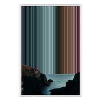 24×34" Metallic Float Frame Canvas - White Frame variant