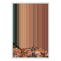 24×34" Metallic Float Frame Canvas - White Frame variant