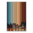 24×34" Metallic Float Frame Canvas - White Frame variant