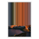 24×34" Metallic Float Frame Canvas - White Frame variant