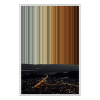 24×34" Metallic Float Frame Canvas - White Frame variant