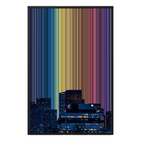 24×36" Float Frame Canvas - Black Frame variant