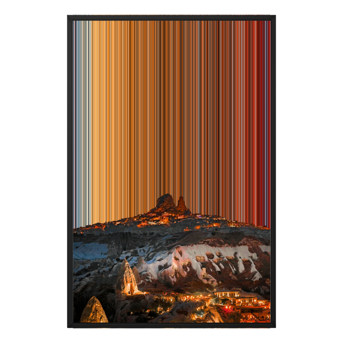 Canvastavla i floaterram, 24×36", svart ram