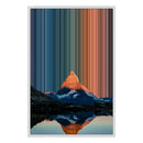 Leinwandbild mit Schattenfugenrahmen im Format 24×36", weißer Rahmen