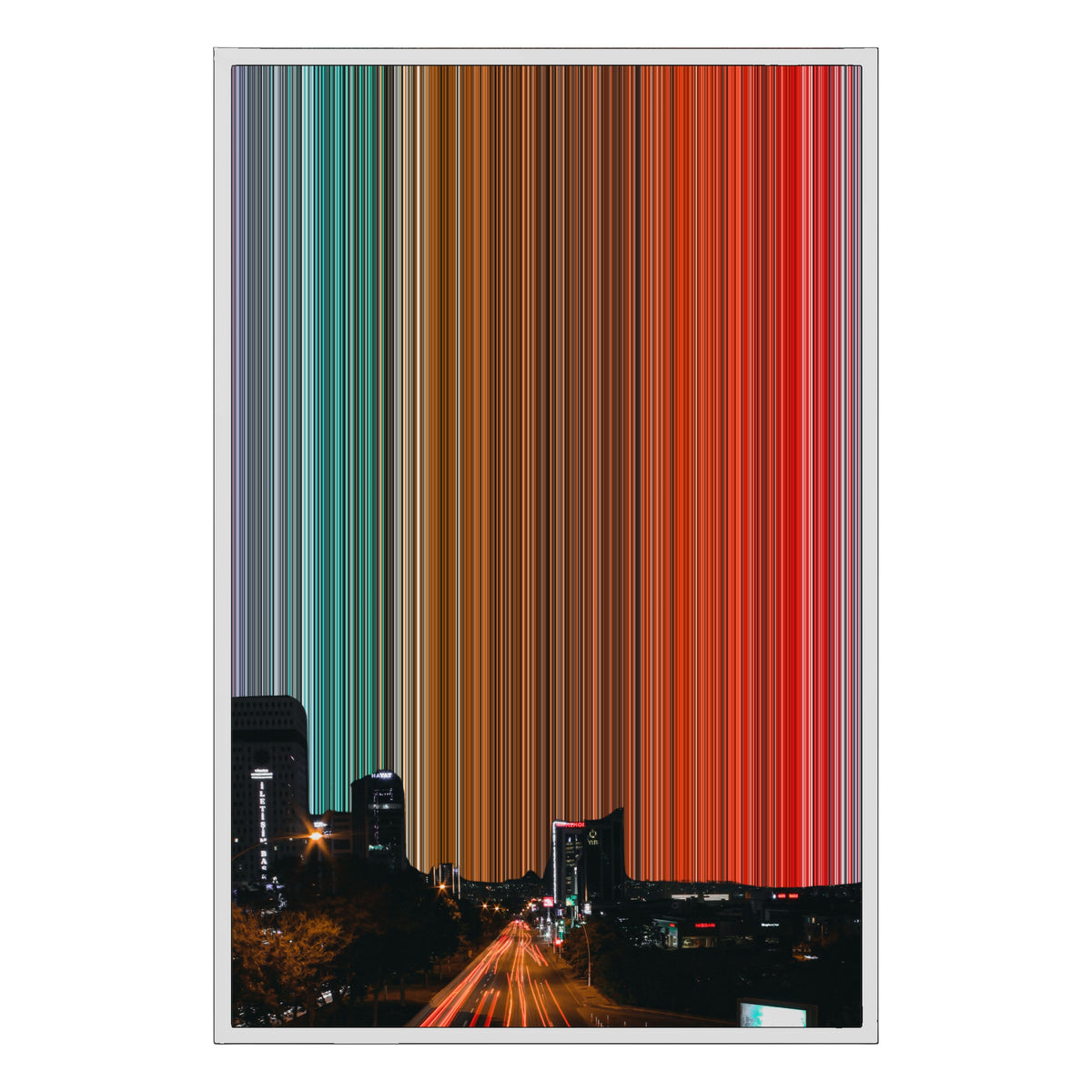 24×36" Float Frame Canvas - White Frame variant