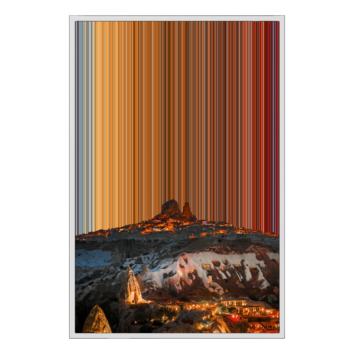 Canvastavla i floaterram, 24×36", vit ram