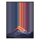 24×38" Metallic Float Frame Canvas - Black Frame variant