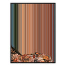 24×38" Metallic Float Frame Canvas - Black Frame variant