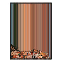 24×38" Metallic Float Frame Canvas - Black Frame variant