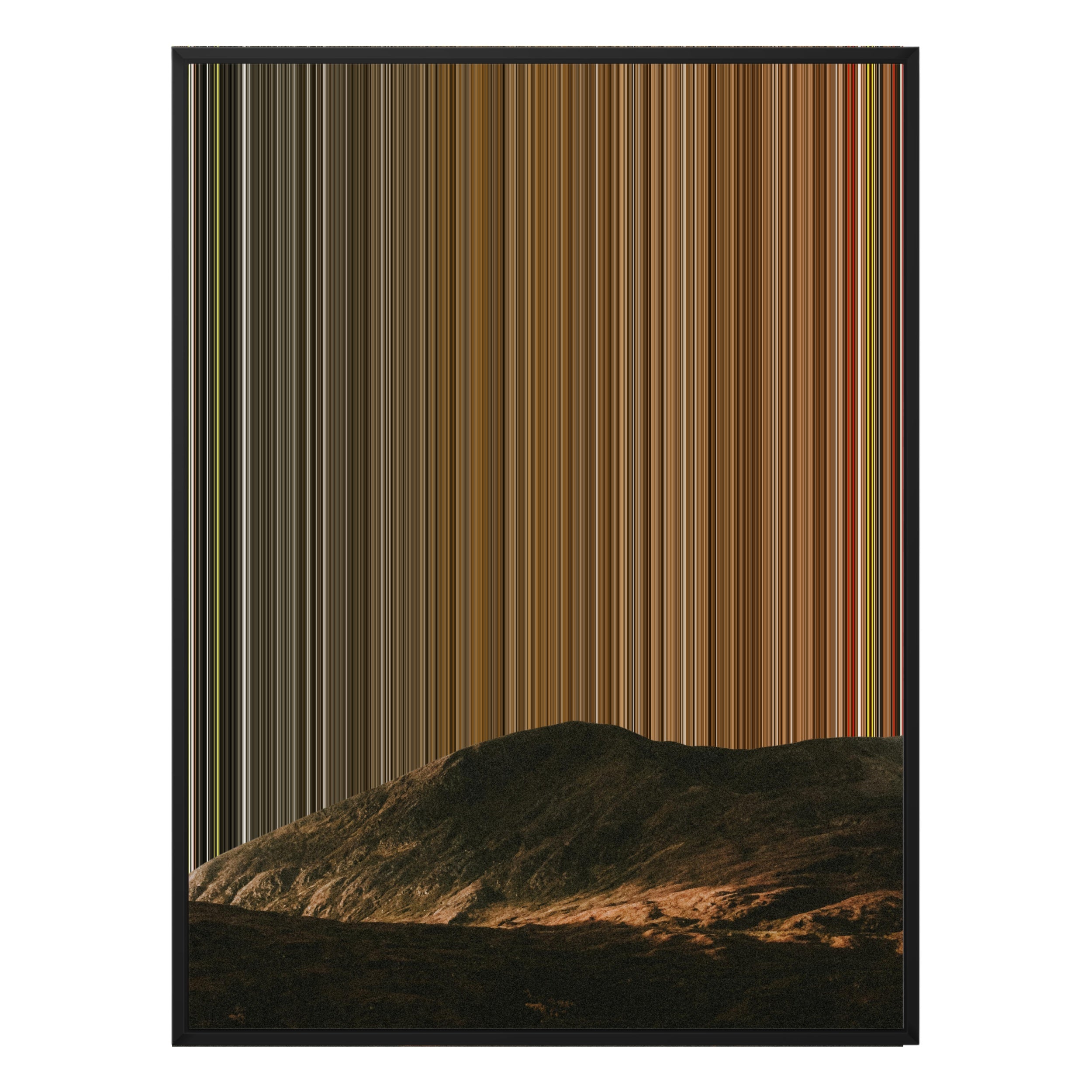 24×38" Metallic Float Frame Canvas - Black Frame variant