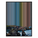 24×38" Metallic Float Frame Canvas - Black Frame variant