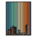 24×38" Metallic Float Frame Canvas - Black Frame variant