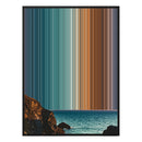 24×38" Metallic Float Frame Canvas - Black Frame variant