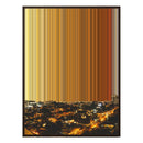 24×38" Metallic Float Frame Canvas - Brown Frame variant
