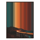 24×38" Metallic Float Frame Canvas - Brown Frame variant