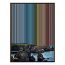 24×38" Metallic Float Frame Canvas - Brown Frame variant