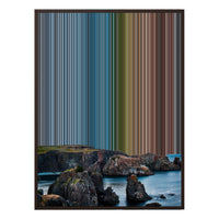 24×38" Metallic Float Frame Canvas - Brown Frame variant