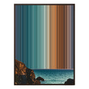 24×38" Metallic Float Frame Canvas - Brown Frame variant