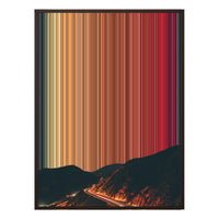 24×38" Metallic Float Frame Canvas - Brown Frame variant