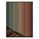 24×38" Metallic Float Frame Canvas - Brown Frame variant