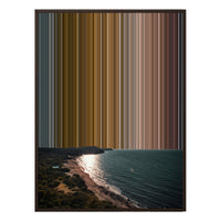 24×38" Metallic Float Frame Canvas - Brown Frame variant