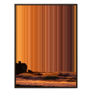 24×38" Metallic Float Frame Canvas - Brown Frame variant