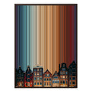 24×38" Metallic Float Frame Canvas - Brown Frame variant