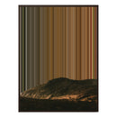 24×38" Metallic Float Frame Canvas - Brown Frame variant