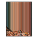 24×38" Metallic Float Frame Canvas - Brown Frame variant