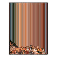 24×38" Metallic Float Frame Canvas - Brown Frame variant