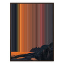 24×38" Metallic Float Frame Canvas - Brown Frame variant