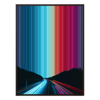 24×38" Metallic Float Frame Canvas - Brown Frame variant