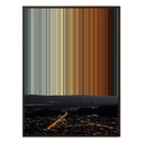 24×38" Metallic Float Frame Canvas - Brown Frame variant