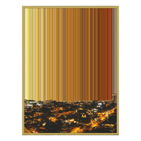 24×38" Metallic Float Frame Canvas - Gold Frame variant