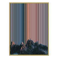 24×38" Metallic Float Frame Canvas - Gold Frame variant