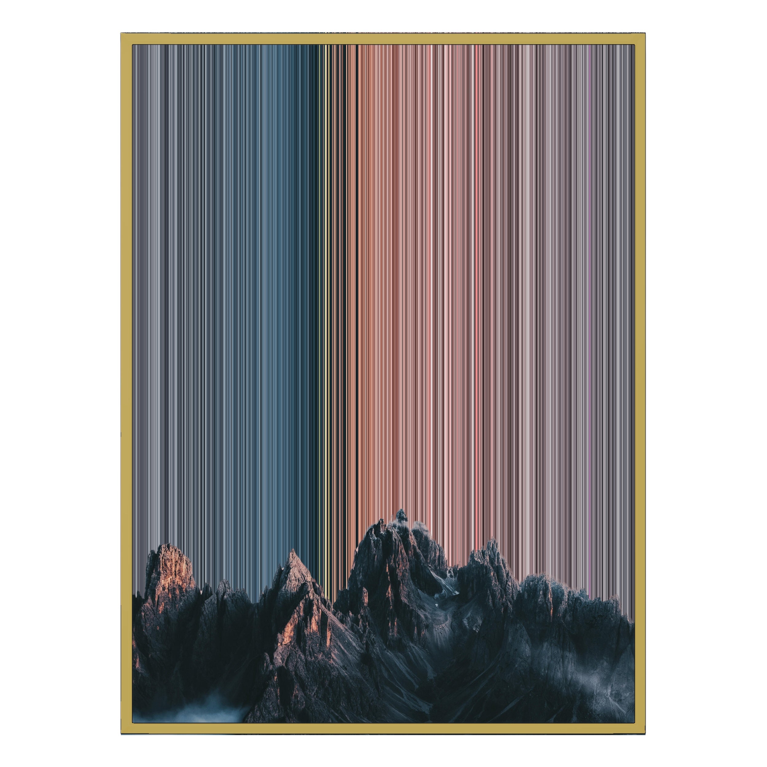 24×38" Metallic Float Frame Canvas - Gold Frame variant