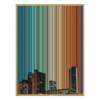 24×38" Metallic Float Frame Canvas - Gold Frame variant