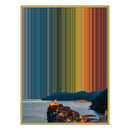 24×38" Metallic Float Frame Canvas - Gold Frame variant