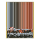 24×38" Metallic Float Frame Canvas - Gold Frame variant