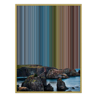 24×38" Metallic Float Frame Canvas - Gold Frame variant