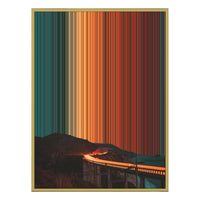 24×38" Metallic Float Frame Canvas - Gold Frame variant