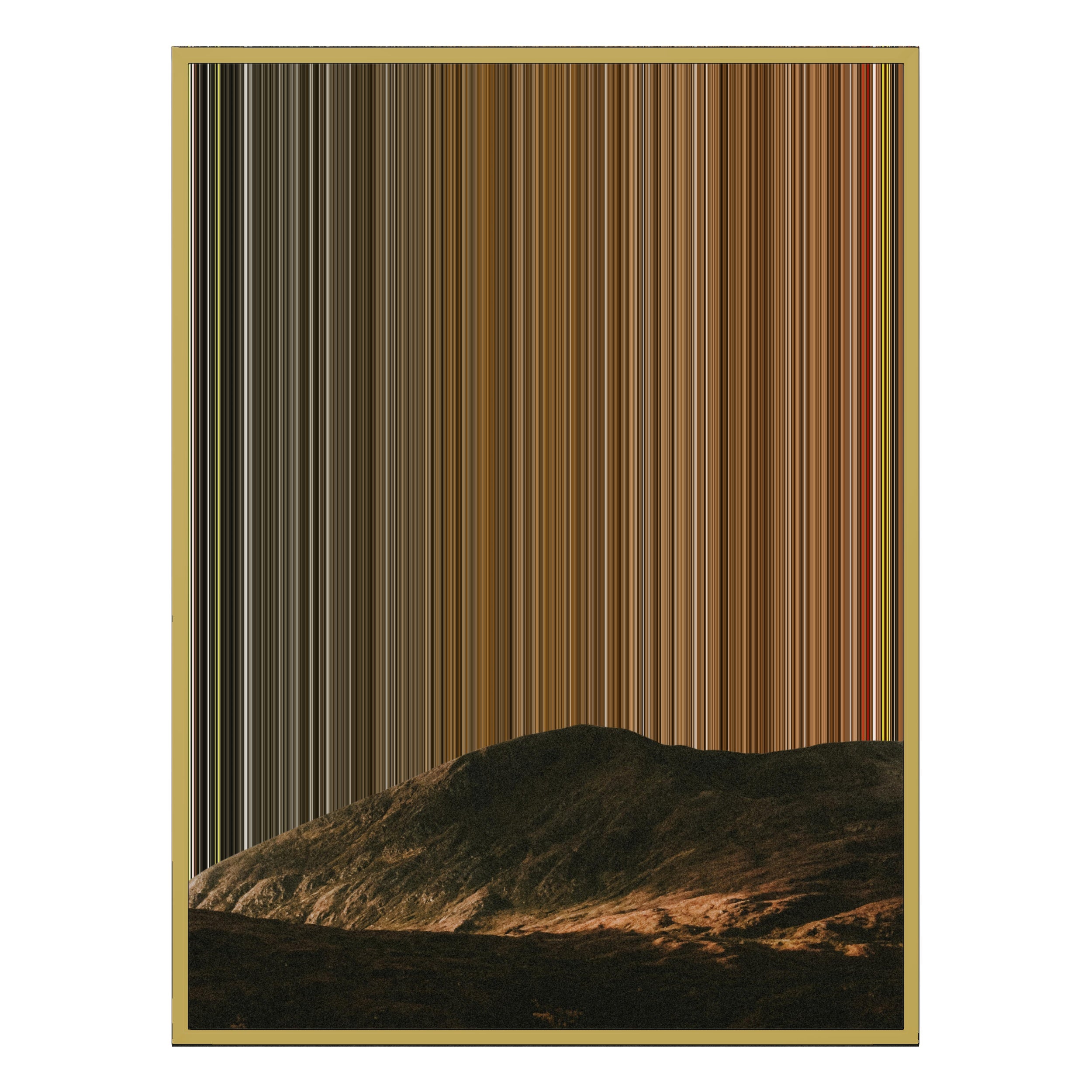 24×38" Metallic Float Frame Canvas - Gold Frame variant