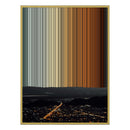 24×38" Metallic Float Frame Canvas - Gold Frame variant