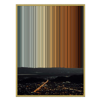 24×38" Metallic Float Frame Canvas - Gold Frame variant